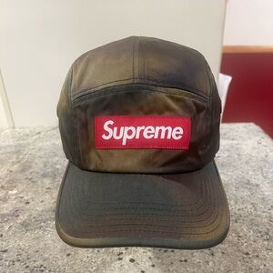 BRAND NEW WITH TAGS Supreme washed satin camo camp cap